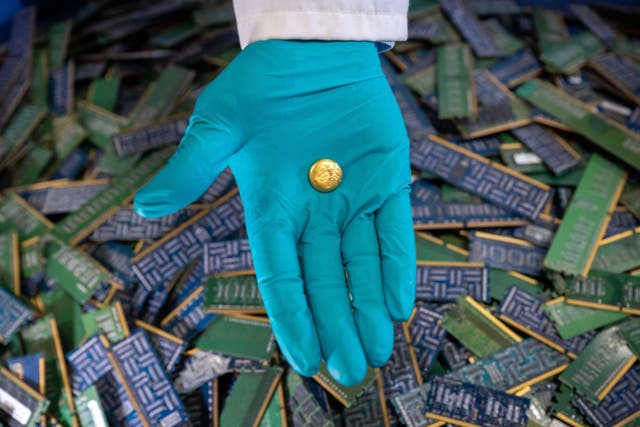 Royal Mint opens new factory to recover gold from e-waste (Matthew Horwood/The Royal Mint)