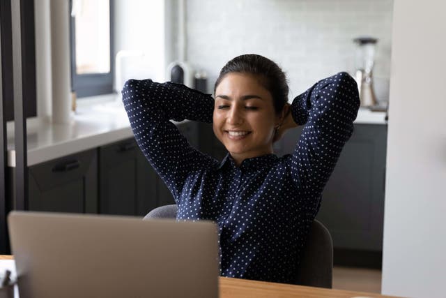 A well-ventilated home office is associated with higher levels of productivity, researchers say (Alamy/PA)