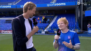 Ed Sheeran attends first Ipswich Town game as investor