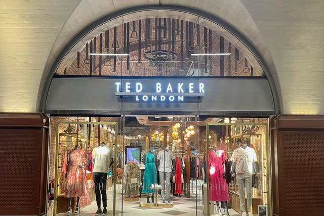 <p>Fashion chain Ted Baker will close all its stores in the UK this week (Jonathan Brady/PA)</p>