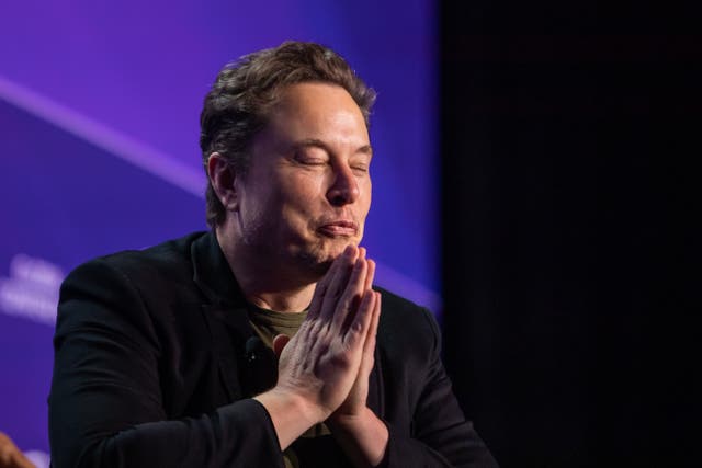 <p>Elon Musk, co-founder of Tesla and SpaceX and owner of X Holdings Corp., speaks at the Milken Institute’s Global Conference</p>