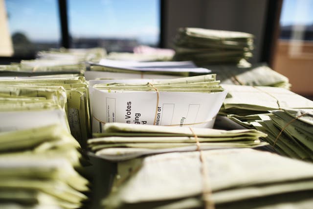 <p>Representative: Voting cards are seen at the Gordon counting centre in Sydney, Australia</p>