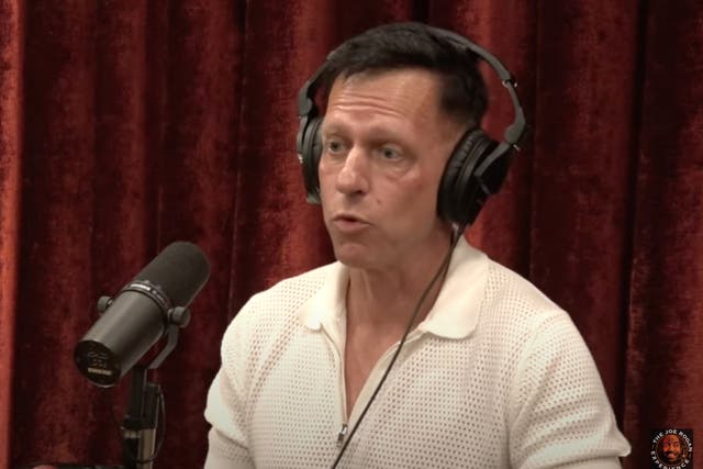 <p>Tech billionaire Peter Thiel tells Joe Rogan he has considered moving out of the US during the August 16, 2024 episode of the Joe Rogan Experience podcast</p>