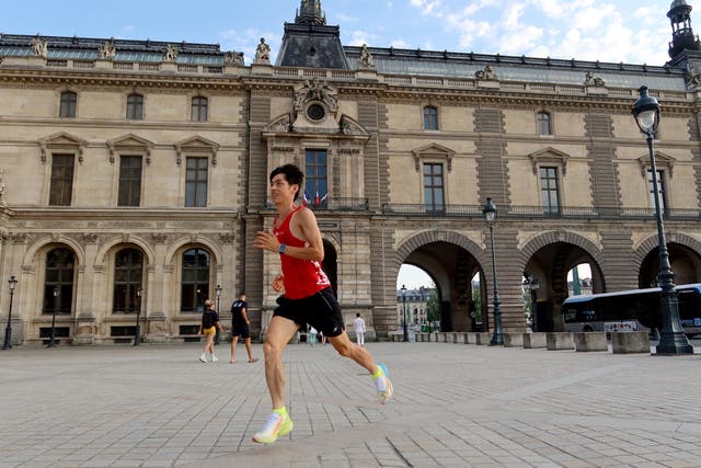 <p>Luan Yushuai, a Chinese delivery man, will run the Paris Olympics marathon</p>