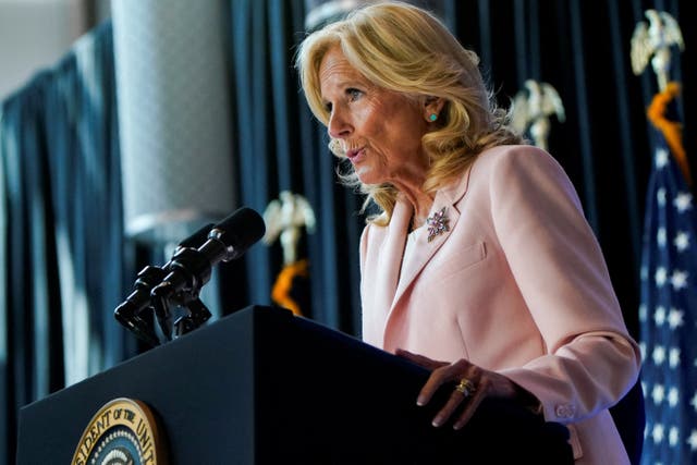 <p>First lady Jill Biden was said to be among those close to the president urging him not to withdraw from the 2024 race </p>