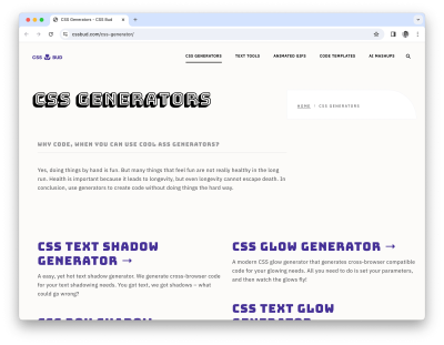 CSS Generators